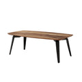 Houten Salontafel met Zwarte Poten